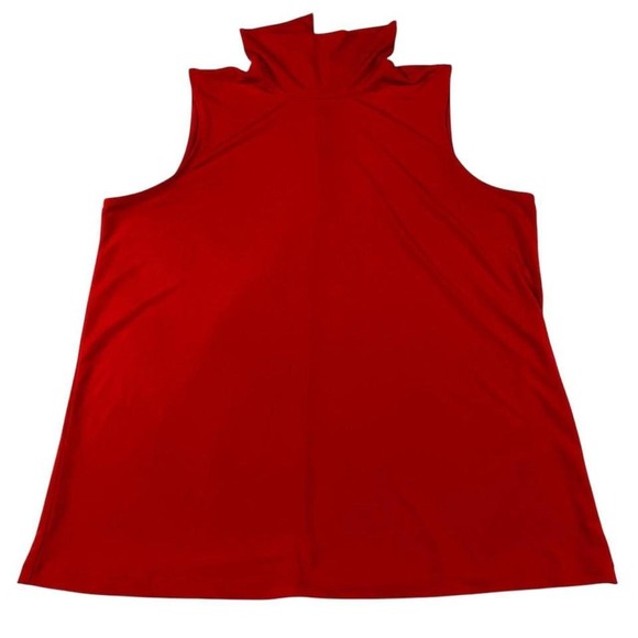 Banana Republic Red Mock Neck Sleeveless Top – Size Small - Picture 1 of 3